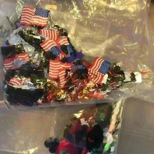 Crafting lot American flags letters stickers foam